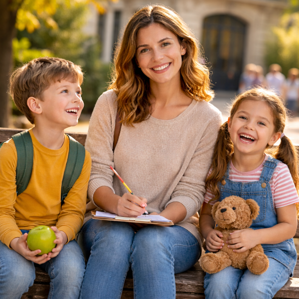 Maman fatiguée cherchant une babysitter